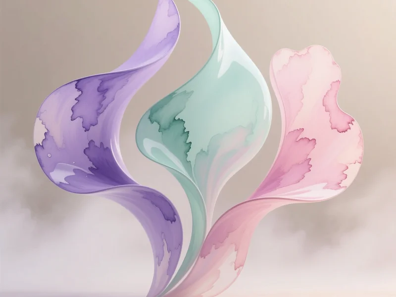 Tre forme astratte interconnesse che rappresentano gli stili di attaccamento